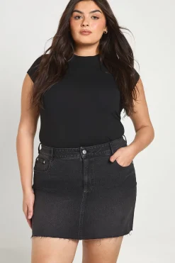 Jupe Mini en Denim Plus