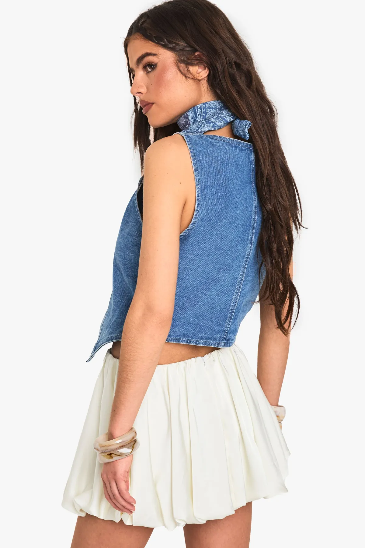 boohoo Jupe Mini en Satin Puffball<Femme Jupes|Jupes