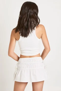 boohoo Jupe Mini Froncée En Popeline<Femme Jupes|Jupes