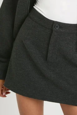 boohoo Jupe mini à l'aspect laine<Femme Jupes|Jupes