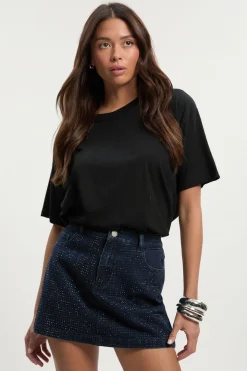boohoo Jupe Mini Ornée<Femme Jupes|Denim