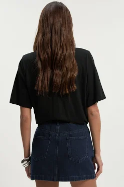 boohoo Jupe Mini Ornée<Femme Jupes|Denim