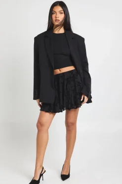 boohoo Jupe mini à ourlet godet Floral Devoure<Femme Jupes|Jupes