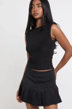 boohoo Jupe Mini Plissée Ajustée<Femme Tailleurs|Jupes