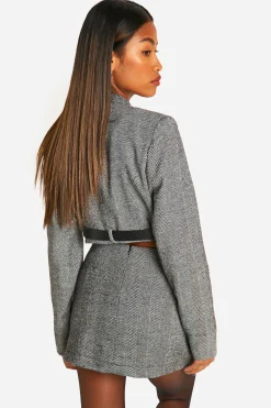 boohoo Jupe mini portefeuille en chevron<Femme Jupes|Jupes