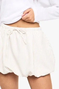 boohoo Jupe mini rayée tissée avec effet bouffant<Femme Jupes|Jupes