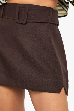 boohoo Jupe mini texturée à ceinture<Femme Jupes|Jupes