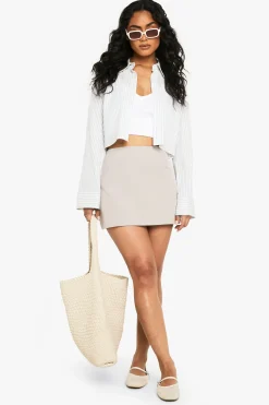 boohoo Jupe Mini Tissée<Femme Jupes|Jupes