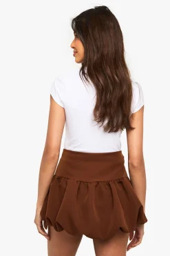 boohoo Jupe Mini Tissée avec Détail Pompon<Femme Jupes|Jupes