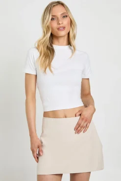 Jupe Mini Tissée Basique Petite