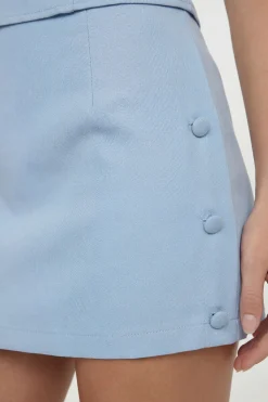boohoo Jupe Mini Trapèze À Détail Boutonné<Femme Jupes|Jupes