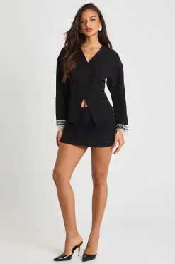 Jupe mini trapèze sur mesure