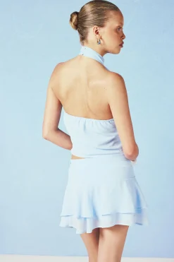 boohoo Jupe Mini À Volants Avec Taille Froncée<Femme Jupes|Jupes