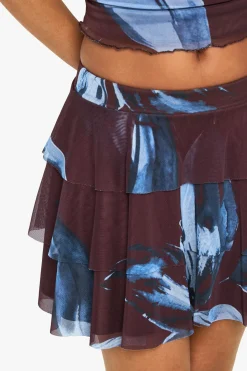 boohoo Jupe Mini à Volants à Imprimé Floral<Femme Jupes|Jupes