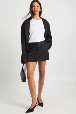 Jupe-Short Ajustée avec Poches Avant