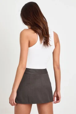 boohoo Jupe-short Ajustée Avec Poches Devant<Femme Shorts