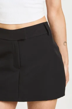 Jupe-short Ajustée Courte Chiné Tailleur Petite