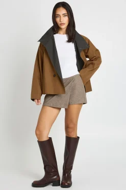 Jupe-short Ajustée Effet Laine