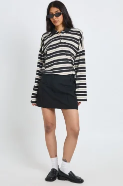 Jupe-short Ajustée Grande Taille À Détails De Coutures