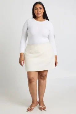 boohoo Jupe-short Ajustée Grande Taille<Femme Shorts