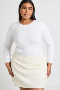 boohoo Jupe-short Ajustée Grande Taille<Femme Shorts