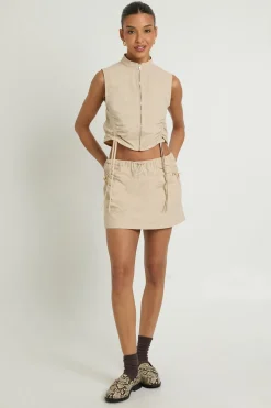 Jupe-short Cargo En Nylon