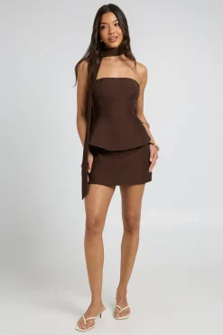 Jupe-short En Crêpe Tissé