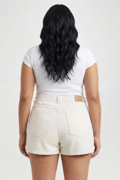boohoo Jupe-short En Denim Grande Taille<Femme Denim|Shorts