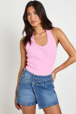 Jupe-short En Denim Petite