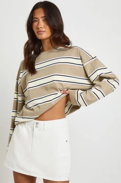 boohoo Jupe-short En Jean Mini<Femme Denim|Tons Neutres
