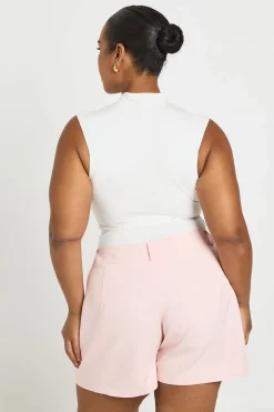 boohoo Jupe-short Grande Taille Avec Détail De Poches Ajustées<Femme Jupes|Jupes