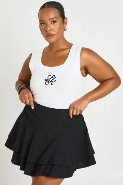 Jupe-short Grande Taille À Volants Superposés