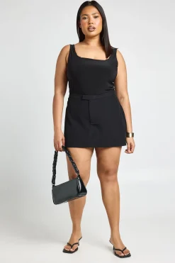 Jupe-short Mini Ajustée Grande Taille