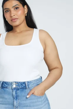 Jupe-short Mini En Denim Grande Taille