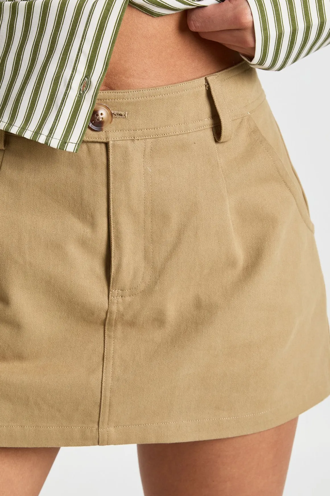 Jupe-short Mini En Sergé