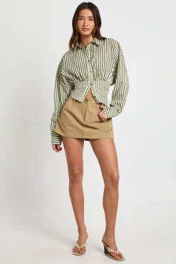 Jupe-short Mini En Sergé