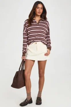 Jupe-short Mini En Sergé