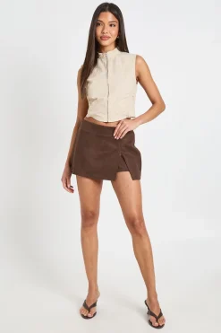 Jupe-short Mini En Synthétique