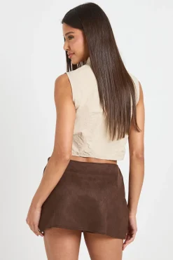 Jupe-short Mini En Synthétique