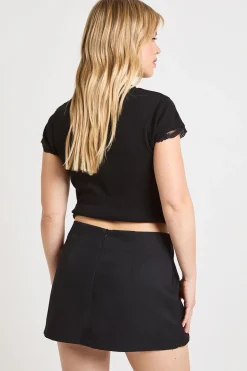 boohoo Jupe-short Petite Avec Bordure Dorée<Femme Shorts