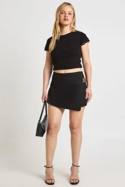 boohoo Jupe-short Petite Avec Bordure Dorée<Femme Shorts