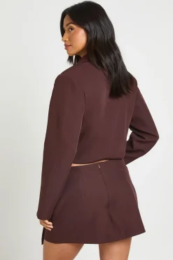 boohoo Jupe-short Petite À Finition Dorée<Femme Shorts