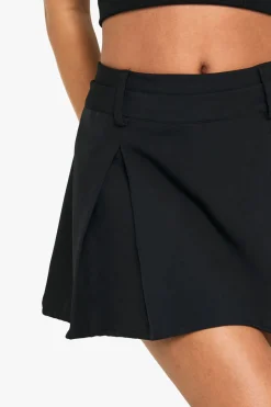Jupe-short à plis en boîte