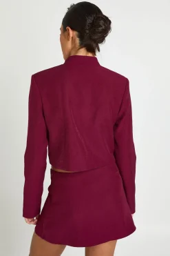 Jupe-short Portefeuille À Détails De Brandebourgs