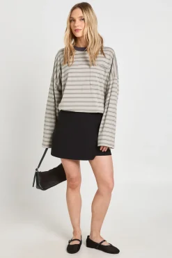 boohoo Jupe-short Portefeuille En Bengaline Petite<Femme Shorts