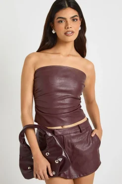 boohoo Jupe-Short Taille Basse en Synthétique<Femme Shorts