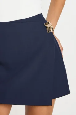 boohoo Jupe-short Taille Haute Avec Détails Dorés<Femme Shorts