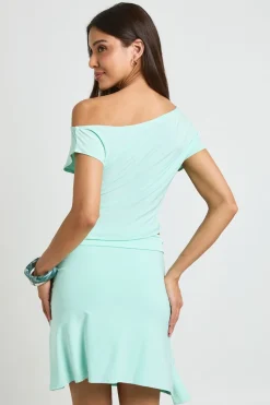 Jupe Taille Basse Toucher Doux Avec Détail Noué