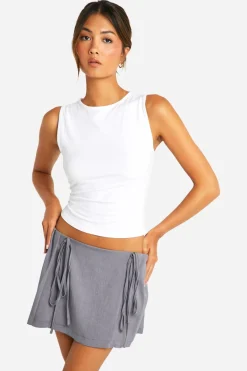 boohoo Jupe tennis plissée à nouer sur le côté<Femme Jupes|Jupes