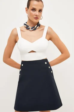 KarenMillen Jupe Tissée Essential Techno<Femme Jupes|Jupes